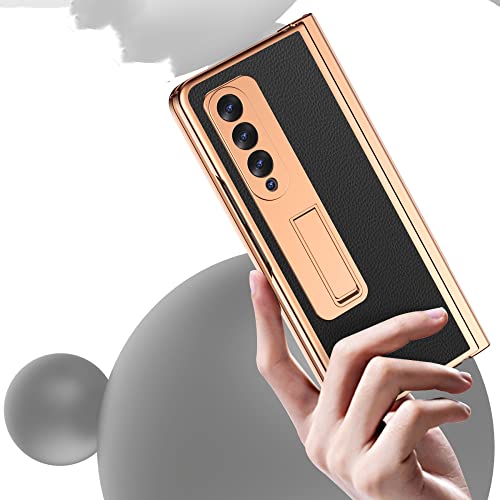 Coque cuir Samsung Galaxy Z Fold 3 avec verre trempé anti-rayures