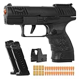 Toy Gun, Soft Bullet Toys Gun for Boys, Empty Shell Ejecting Toy Gun, Stress Shot Toy Gun with Scope, Toy Pistol for Kids Boys Girls Age 8+ (Black)