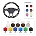 MEWANT Steering Wheel Cover for Mercedes Benz C-Class W204/E-Class W212/CLS-Class C218/GLA 45 AMG X156/SL-Class R231/SLK-Class R172