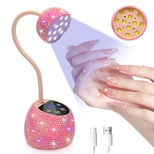 Image of CGBE UV LED Nail Lamp, 36W Mini Cordless Flash Cure Nail Lamp for Gel Nails
