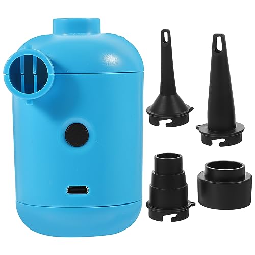 KOMBIUDA Portable Air Compressors Vacuum Pump for Camping Inflator for Boat Sofa Bathtub Water Bed Blue