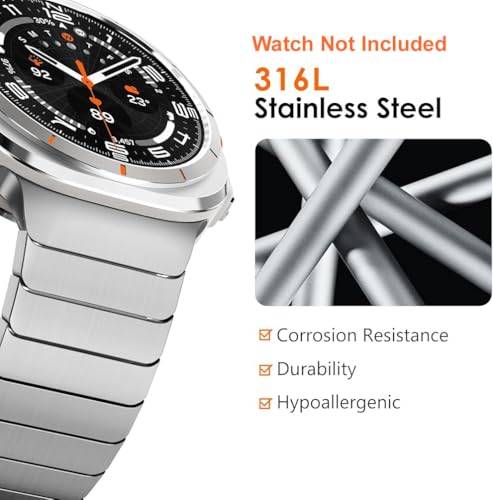 Image of Zitel Stainless Steel No Gap Metal Band Compatible with Samsung Galaxy Watch Ultra 47mm 2025 /2024