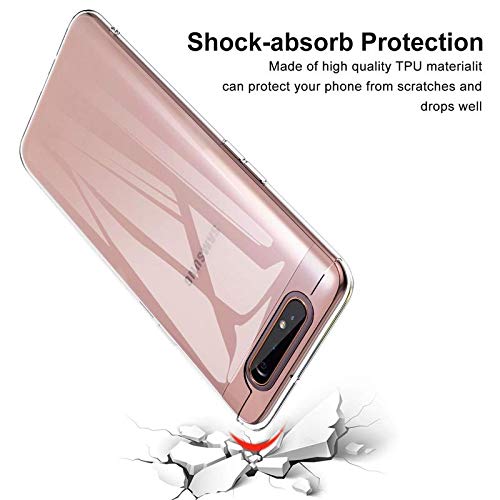 Image of Helix Bumper TPU Crystal Clear Transparent Back Cover Case for Samsung Galaxy A80 - Bum Transparent