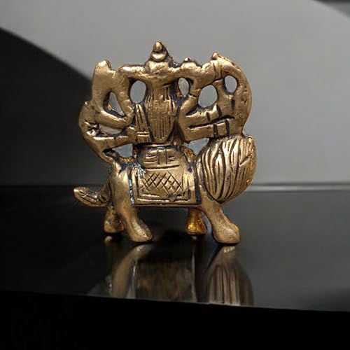 Estatua de Durga de Latón 2.5 Pulgadas 100 Gramos miniatura 3