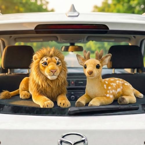 Image of Tabitha Stuffed Toys-Ultra Soft Plush Toy for Kids | Birthday Gifts for Kids and Girls | (Combo of 2 Toys 32 Cm Lion & Deer)