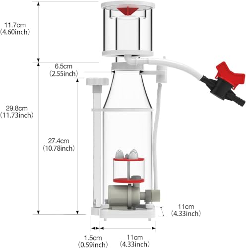 Image of MagTool Aquarium in-Sump DC Protein Skimmer with Controllable DC Pinwheel Pump for Up to 50-100 Gal Reef Tank (N100 Plus)