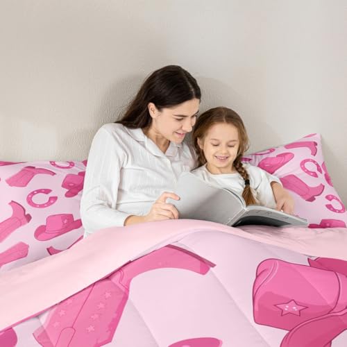 Juego de edredón de vaquera rosa, el toque kawaii que llenará de sonrisas su habitación 4