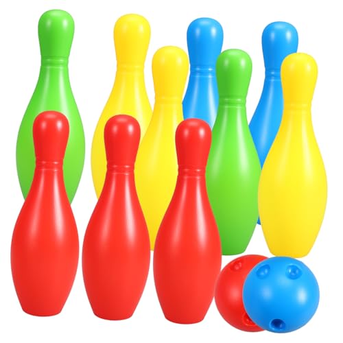 Juego de bolos de juguete para niños en salas de estar y tardes de juego en familia