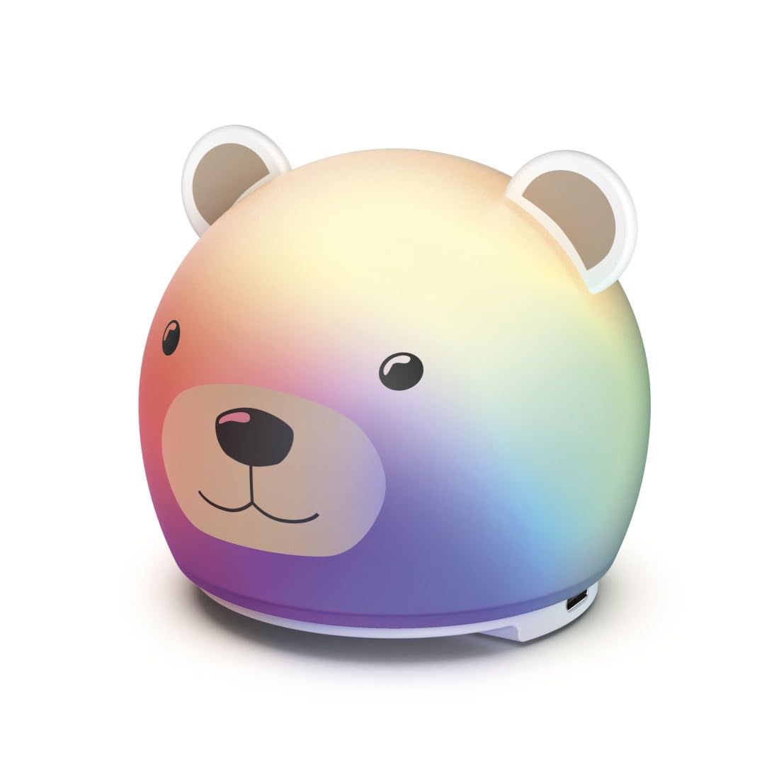 Hama Luce notturna a LED per bambini, RGB, dimmerabile e ricaricabile, con timer (1 h), batteria in morbido silicone, luce per allattamento, luce per bambini e cameretta dei bambini, lampada con