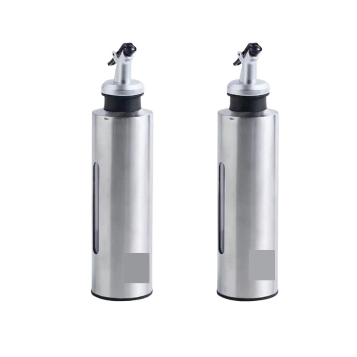 Aceitera Antigoteo Dispensador De Aceite Juego De Cocina De 2 Botellas Dispensadoras De Vinagre Y Aceite De Oliva De Plástico Transparente Vinagrera Botella para Aceite(21.5cm)
