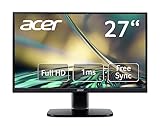 Acer KA272 Monitor 27 Zoll (69 cm Bildschirm) Full HD, 75Hz HDMI, 60Hz VGA, 1ms (VRB), HDMI 1.4,...