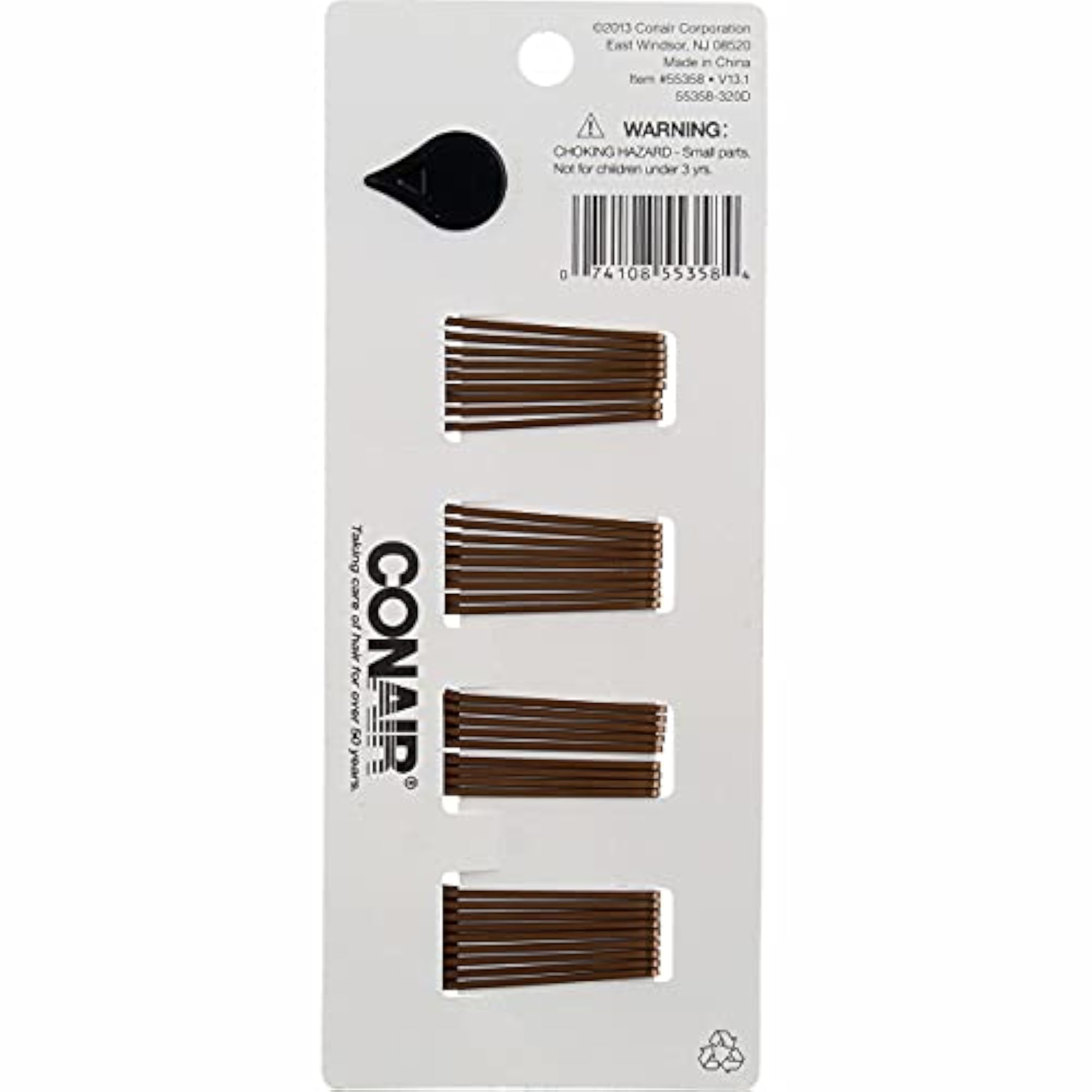 Mini Brown Styling Essentials Pins Pack of 36