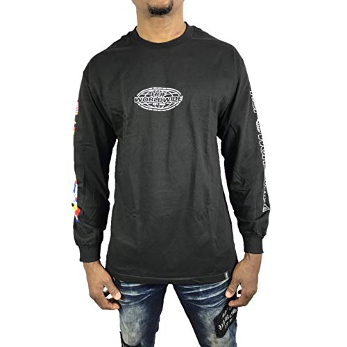 Amazon | [ハフ] ロングTシャツ WORLD TOUR ワールドツアー メンズ 