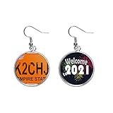 ny form troll 111 Klassifizierung: Ohrringe Ohranhänger in Form einer USA-amerikanischen Zahlen, Schmuck 2021, Segen