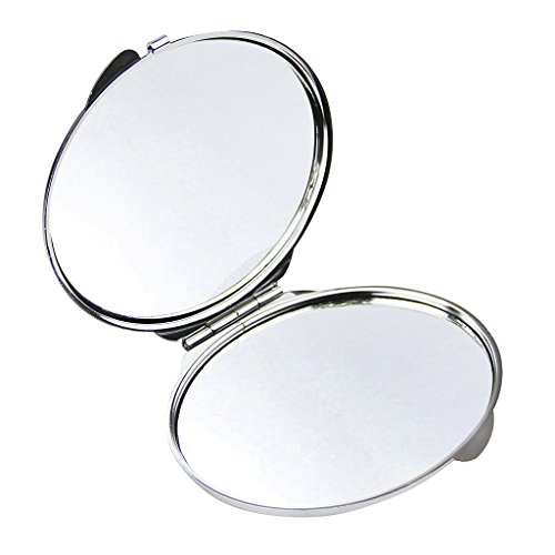 Make Your Own Mirror-Personalized Compact Makeup Mirror With Photo & Text, Stainless Steel Pocket Mini Personal Travel Mirror,Customized Birthday/Valentines Day For Girls,Women,Oval #TOP2