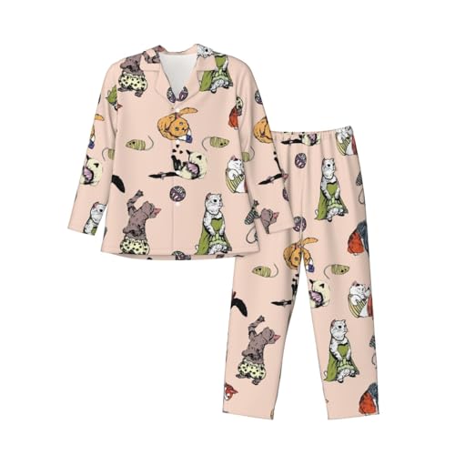 [Outfly] �������� �L �L�� �ʔ��� �˂� �����Y �p�W���} �|���G�X�e�� �O�J�� �p�W���} �傫���T�C�Y �㉺�Z�b�g ���� �p�W���} �L�����N�^�[ ������ �j�� �t�H�p M FFGT18DF