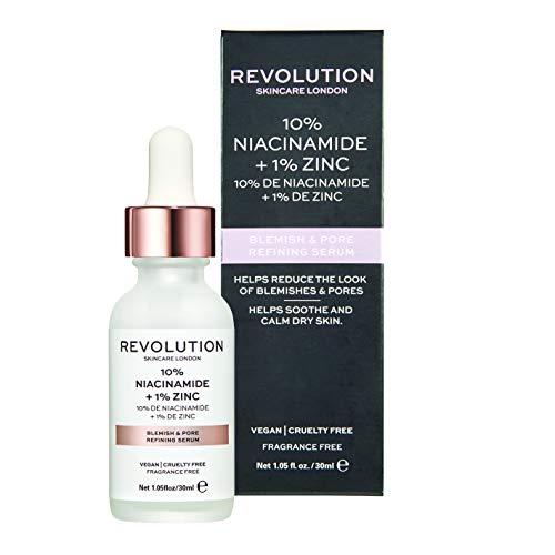 Sérum Revolution Skincare Affinage des pores et anti-imperfections- 10 % niacinamide + 1 % zinc