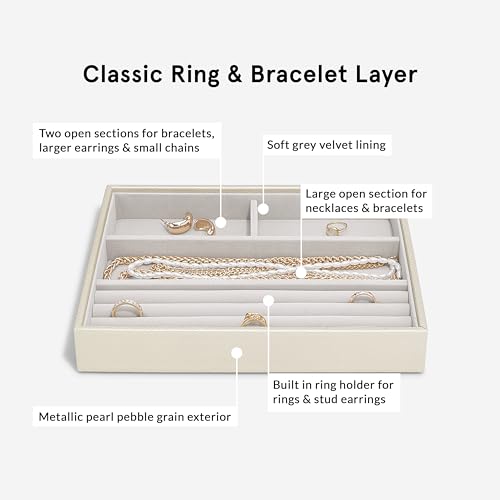 Perles métalliques classiques Stackers lot de 4 composants pour bracelet et collier DIY - 7