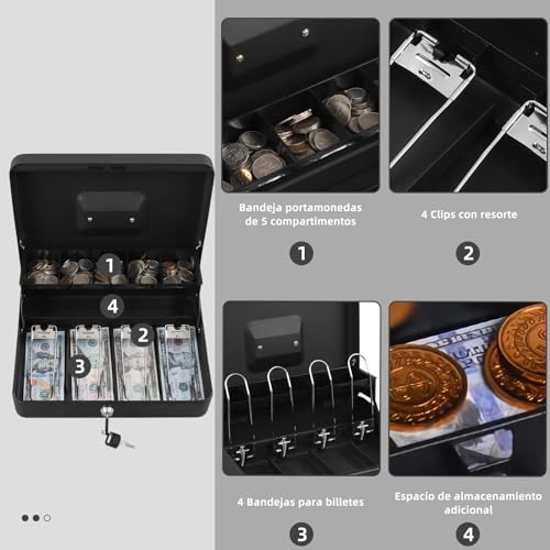 La Mejor Lista de Caja para Guardar Dinero los 5 mejores. 15 Caja para Guardar Dinero marca LSXD (3)