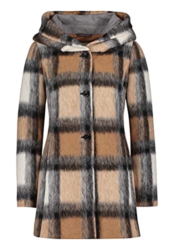 Preisvergleich Produktbild Amber & June Damen Kurzmantel mit Kapuze Camel / Cream,42