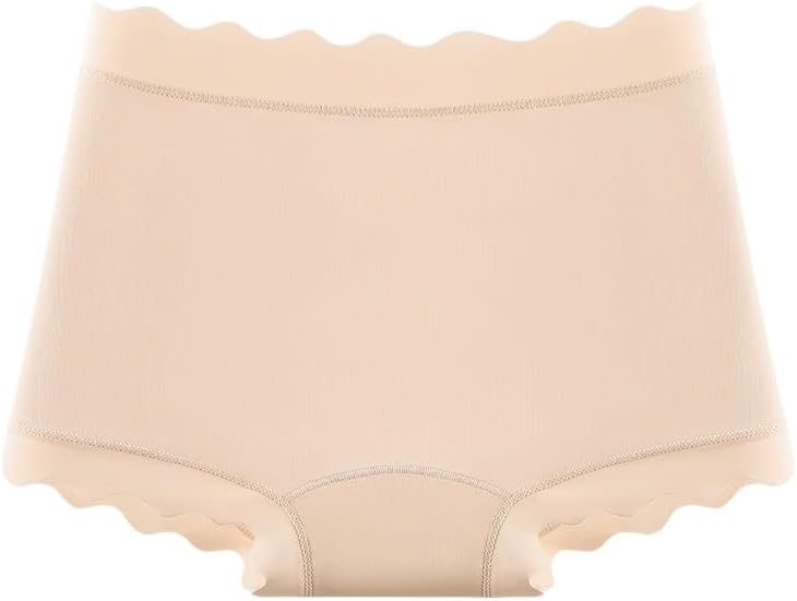 Silk Seamless Underwear-piece Flat-front Pants
