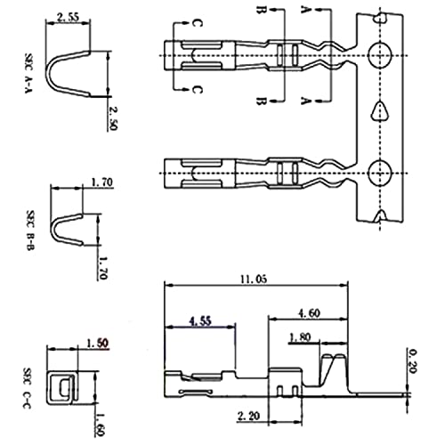 Kit 400 pcs conector pin hembra 2.54mm Dupont miniatura 3