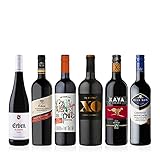 Langguth Erben Weinpaket Internationale Weinreise (6 x 0.75 l) Rotwein Probierpaket Trocken Wein Tasting Set