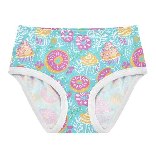 Little Girl Underwear Toddler Panties Kids Undies Cakes Flowers Soft Cotton Briefs 2T-8Y