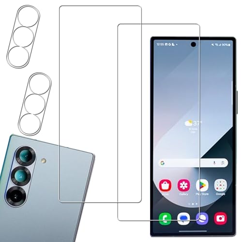 HKKAIS Galaxy Z Fold 7 フィルム【2+2枚セット】日本製硝子採用 Galaxy Z Fold 7 用 ガラスフィルム カメラフィルム 強化 ガラス 液晶 保護 フィルム