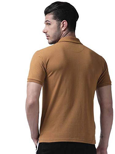 CHKOKKO Men's Polo Cotton Regular Fit Half Sleeves T-Shirt with Pocket