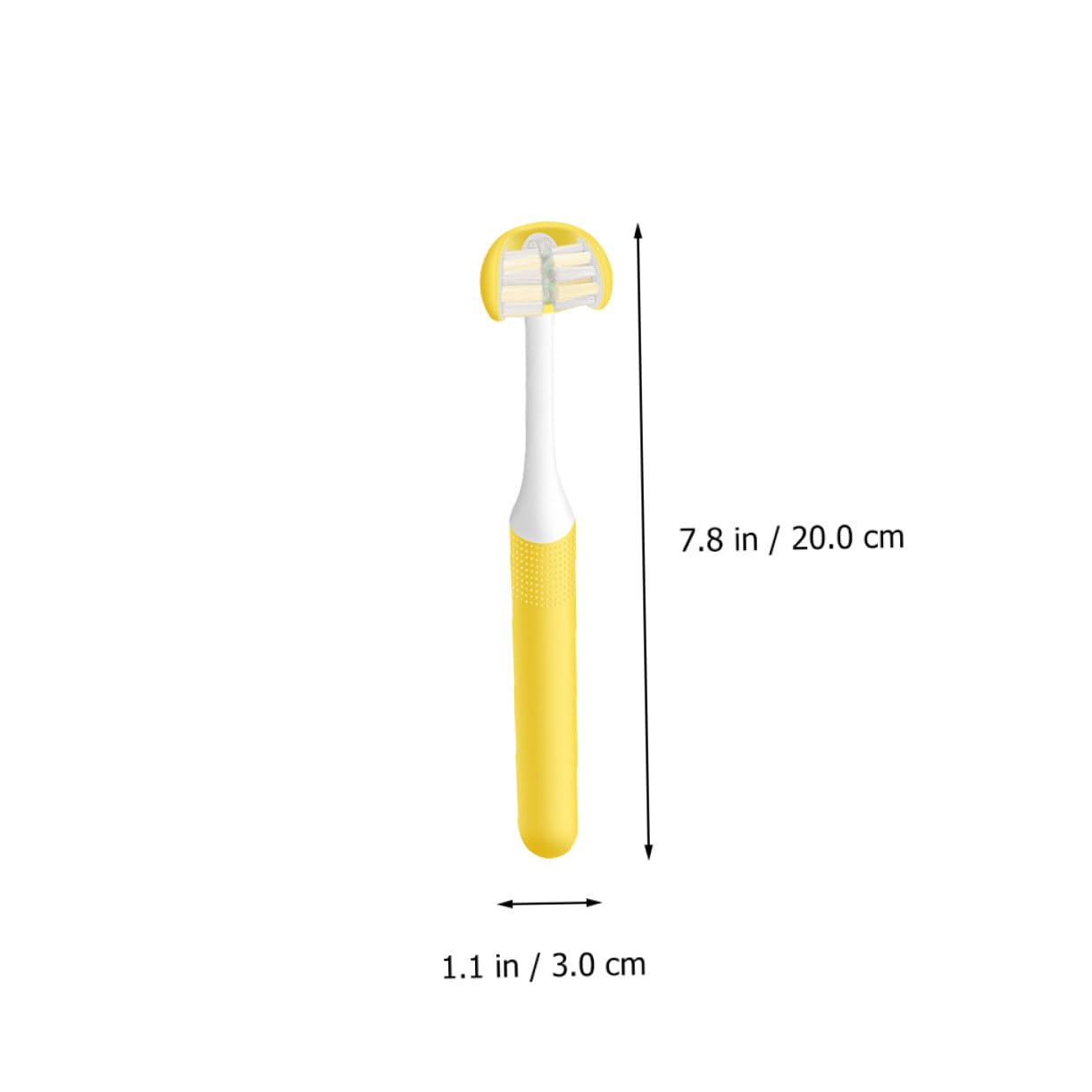 Spazzolino per Adulti 3 Lati Teste Avvolgenti U-shape in Pp Leggero e Portatile per Pulizia Orale Completa e Cura dei Denti Setole Morbide