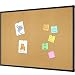Lockways Bulletin Cork Board, 3 x 2 Notice Board, 36 x 24 Inch Corkboard Ultra-Slim Black Aluminium Frame U12118782609