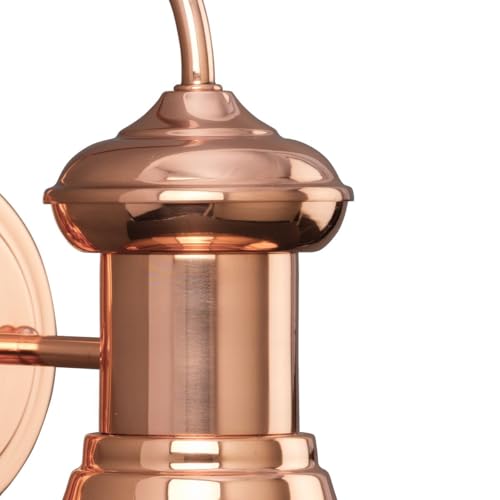Progress Lighting Brookside Collection 1-Light Outdoor Wall Light, Exterior Wall Lights for Garage Lights, Porch Light, Garages, 12" by 12.375", Copper Finish by Progress Lighting - Image 5