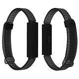 Skinomi Black Carbon Fiber Full Body Skin Compatible with Misfit Ray Fitness Tracker (Full Coverage)...
