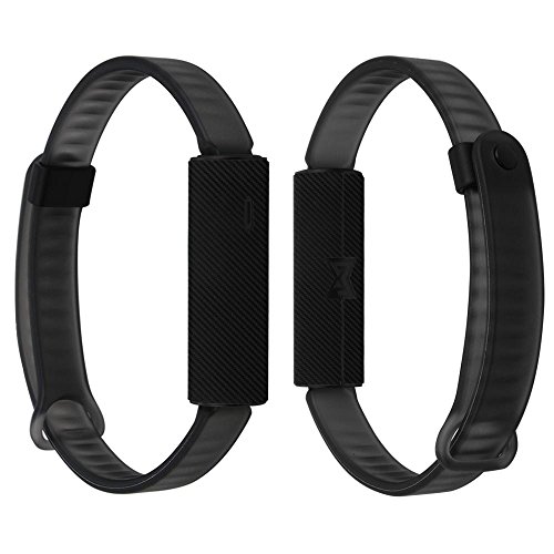 Skinomi Black Carbon Fiber Full Body Skin Compatible with Misfit Ray Fitness Tracker (Full Coverage) TechSkin Anti-Bubble Film