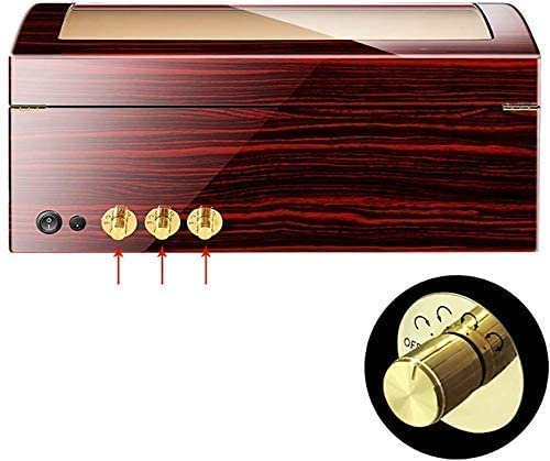Cajas de almacenamiento de enrolladores de relojes automáticos de madera noble 2