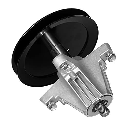 Q&P 918-04865 46" Deck Spindle Assembly Bracket Replace Mtd 918-04865A 618-04636 918-04636 618-04636A 918-04636A With Mounting Bolt 6 Point Star Shaft Pulley Od 6-1/2" #TOP2