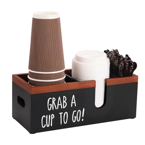 Intarsio Wooden Coffee Cup Holder with U-Shape Cutout