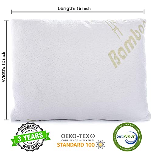 Memory Foam Camping Pillow - Amazingly Comfortable And Remarkably Soft, Retains Its Shape For 3+ Years, Easily Adjustable,(Small) #TOP1