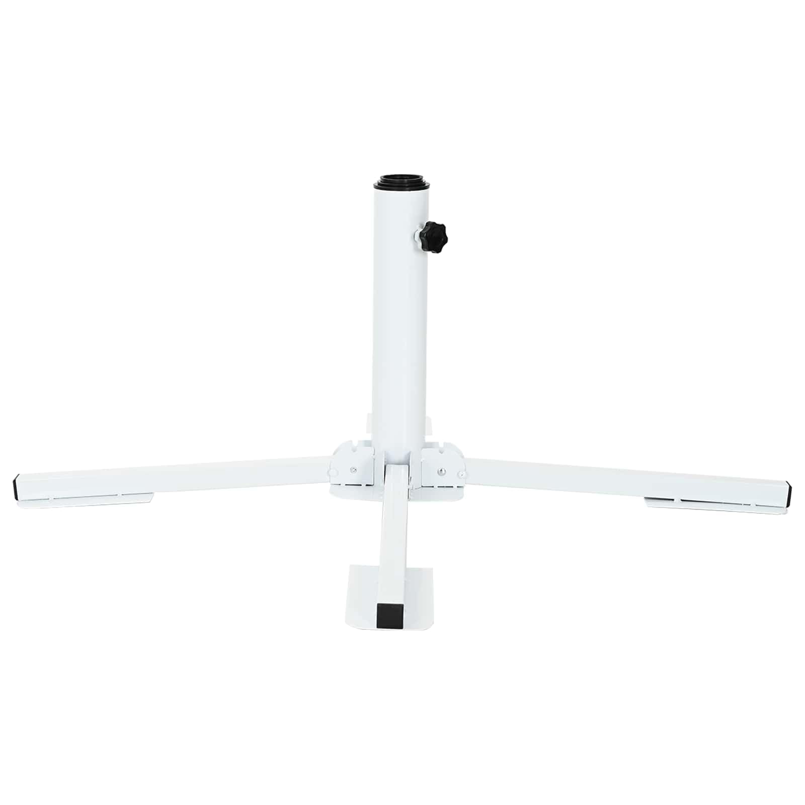 Supporto Ombrellone Bianco Acciaio Giardino