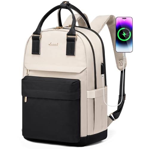 LOVEVOOK Laptop Backpack for Women 17.3 Inch,Cute Backpack Laptop Bag with USB Port,Waterproof Travel Backpack Purse Teacher Nurse Bag Fashion Computer Bag for Work