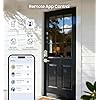 Veise VE017-B Fingerprint Smart Lock for Front Door, App Control, 8-in-1 Keyless Entry Deadbolt with 2 Zinc Alloy Lever Handles Set, Emergency Power Port, Auto Lock, Electronic Keypad, Satin Nickel