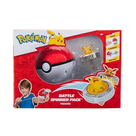 Pokémon PKW4398 - Battle Spinner - Pikachu, offizielles Spielset