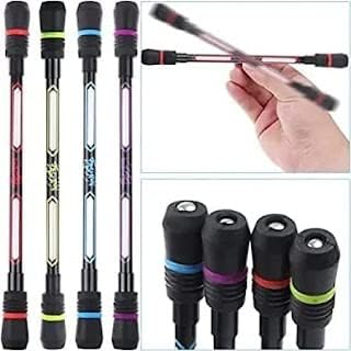 LIPROX 4 Pcs Spinning Rolling Pen Ballpoint Pen Rolling Finger | Non Slip Coated Spinning Pen With Weighted For Playing Student (Pack Of 4), Multi