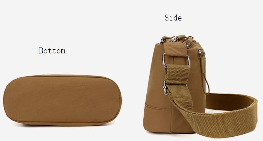 Image of WildHorn Nylon Sling Bag for Women | Lightweight Crossbody Shoulder Bag | 3 Zipper Pockets | Adjustable Strap | Travel, Office & Daily Use