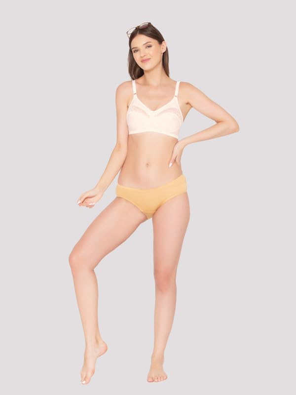 Image of Groversons Paris Beauty Women's Cotton, Full Coverage, Non-Padded, Non-Wired Bra (BR001)