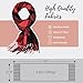 Clothirily Womens Winter Scarf - Fashion Plaid Scarfs for Women Lightweight, Cashmere Feel Warm Soft Pashmina Shawls and Wraps, Long Blanket Scarf, Red Black Plaid