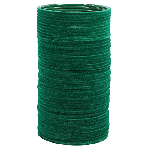 I Jewels Indina Wedding Bollywood Fashion Handcrafted Set of 48 Pcs Plain Metal Velvet Bracelet Bangles Set Jewelry For Women (ADB327)