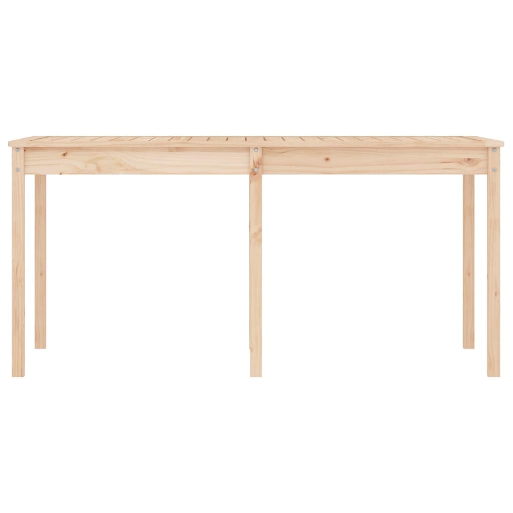 Stół ogrodowy 159,5 x 82,5 x 76 cm lite drewno sosnowe | Wytrzymały blat stołu, stabilna rama drewniana, na taras i balkon, z instrukcją montażu