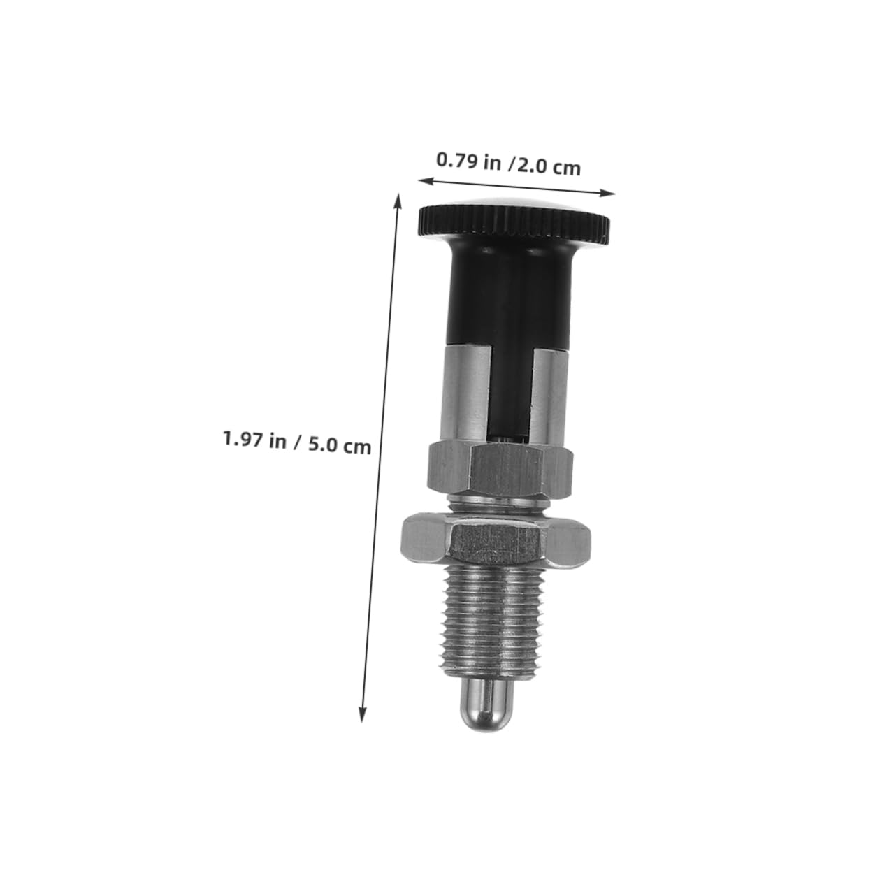 2pcs Stainless Steel Plunger Pin Tool Spring Indexing Ball Plunger for Vibration Resistance and Easy Installation